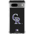 MLB Colorado Rockies - Solid Distressed Google Pixel 8a Clear Case